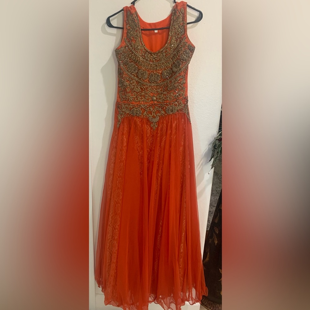 Anarkali Indian Style Beaded Gown